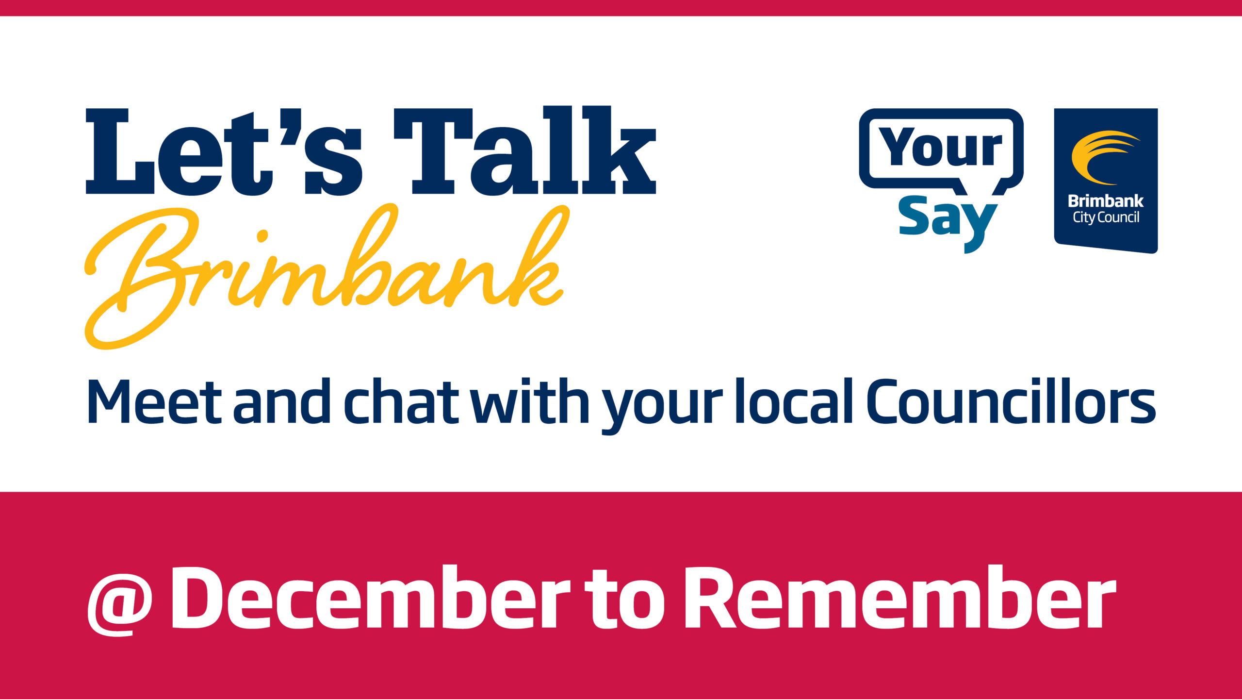 Let’s Talk sessions to meet and greet Brimbank Councillors