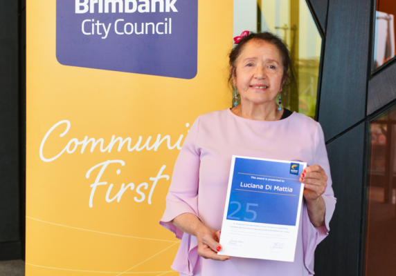 Volunteer marks 25 years of service with Brimbank